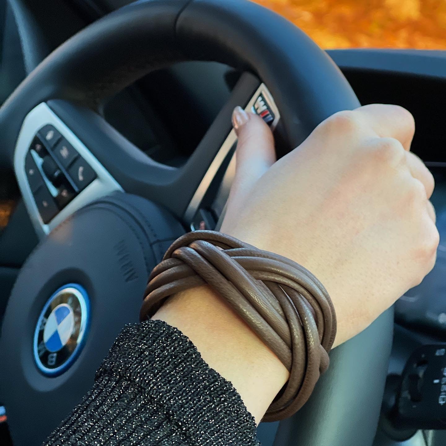 Ribichini Lockdown Bracelet smal Brown