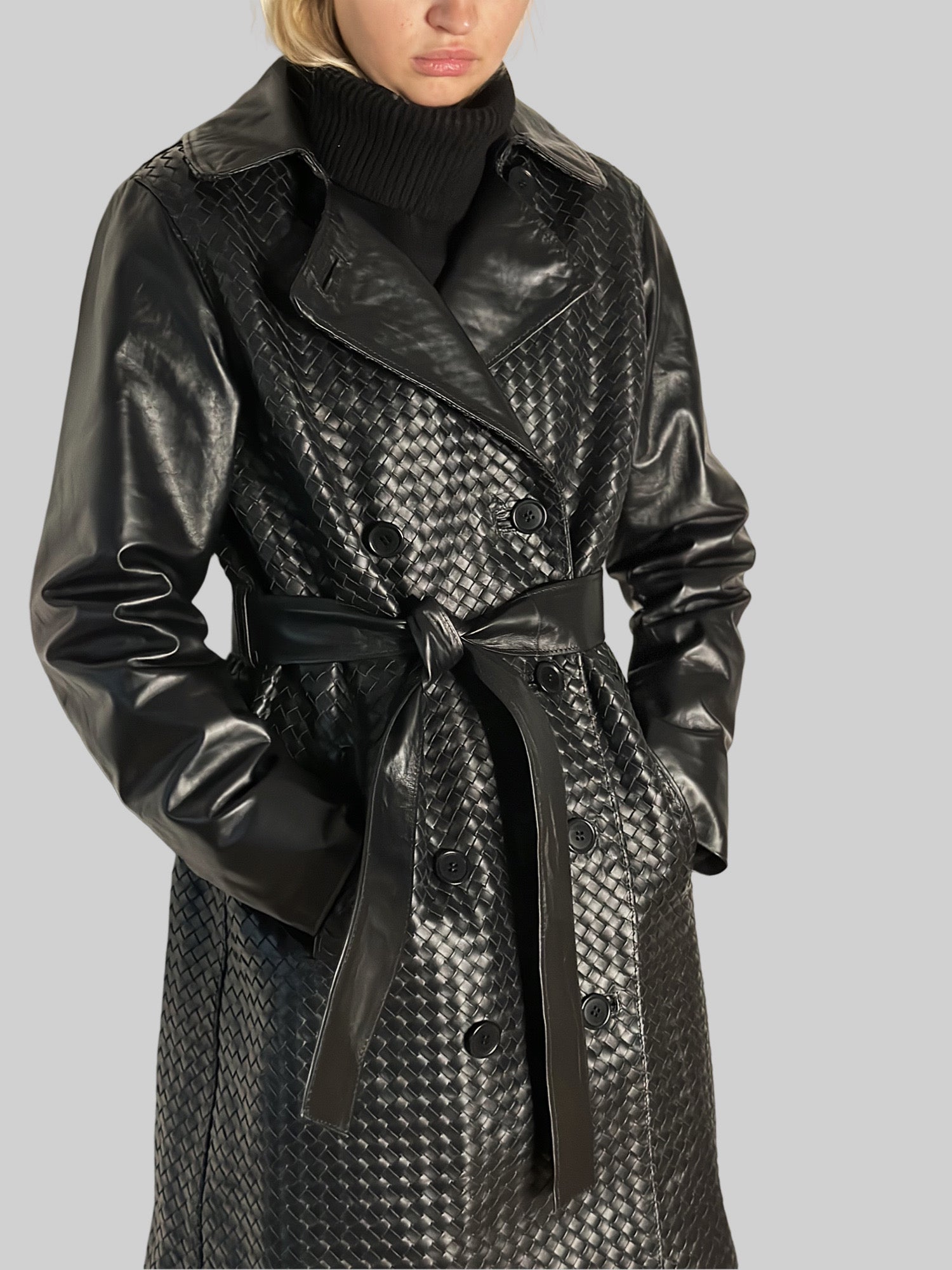 Ribichini Learher coat sort Limited edition