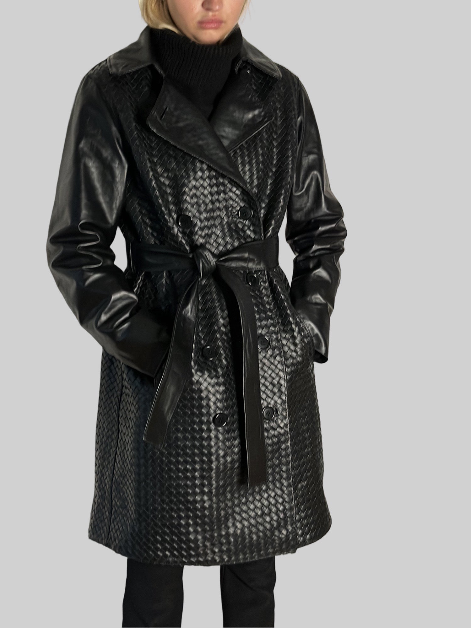 Ribichini Learher coat sort Limited edition